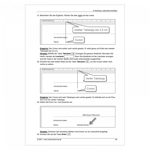 Bewerben mit Word 2019 - Einführungskurs Teil 1 - S0440-P – Bild 5